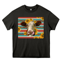Serape Leopard Hereford Cattle Mousepad Heavy Core Tee | Teevron