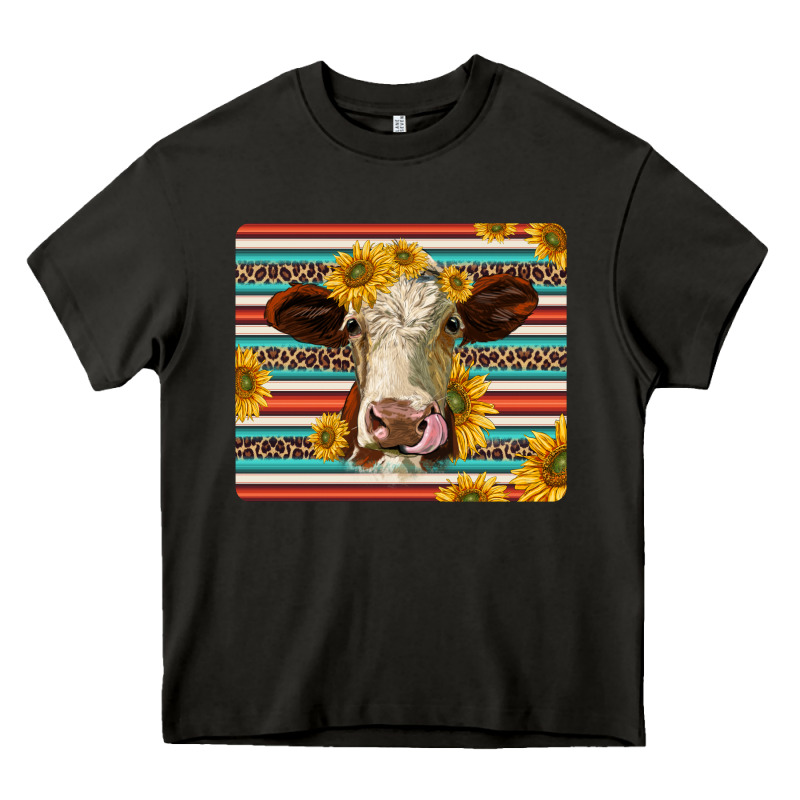Serape Leopard Hereford Cattle Mousepad Heavy Core Tee by Jasminsmagicworld | Teevron