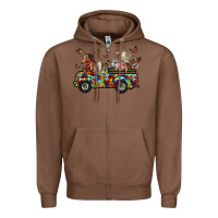 Chestnut farm animals autism Zipper Hoodie - RacoonDesign