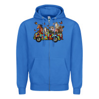 True Royal farm animals autism Zipper Hoodie - RacoonDesign
