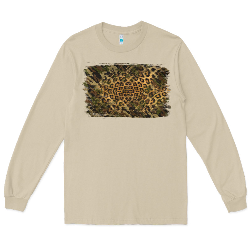 Camouflage Leopard Background Long Sleeve Tee by Jasminsmagicworld | Teevron