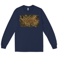 Navy Camouflage Leopard Background Long Sleeve Tee - Jasminsmagicworld