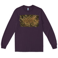 Plum Camouflage Leopard Background Long Sleeve Tee - Jasminsmagicworld