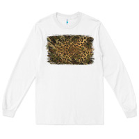 White Camouflage Leopard Background Long Sleeve Tee - Jasminsmagicworld