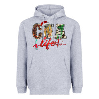 Heather Grey christmas certified nurse  assistant life Heavyweight Hoodie - BarkalooDesign