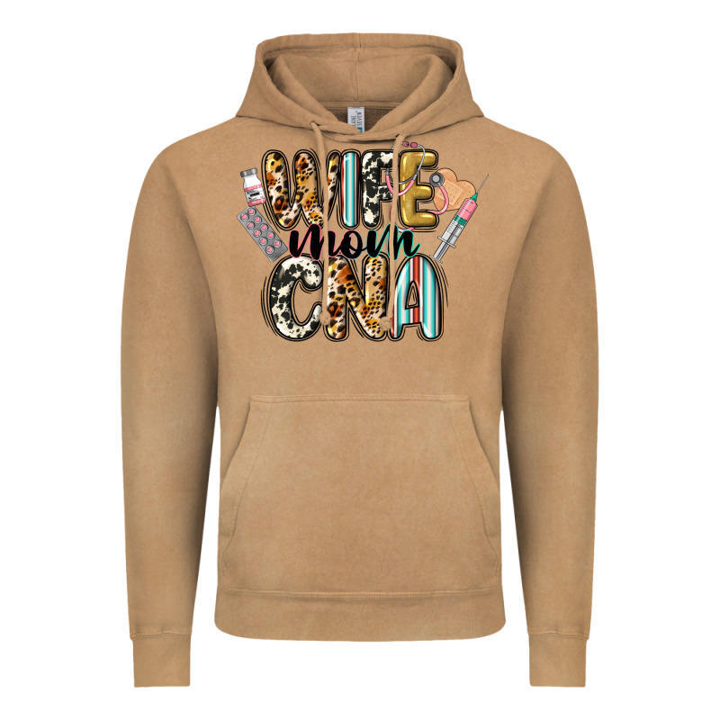 Wife Mom Cna Vintage Hoodie by CowGirlArtShop | Teevron