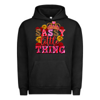 Pigment Black sassy little thing with crown Urban Hoodie - AdoDesignShop