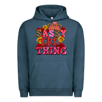 Pigment Midnight Navy sassy little thing with crown Urban Hoodie - AdoDesignShop