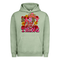 Pigment Oil Green sassy little thing with crown Urban Hoodie - AdoDesignShop