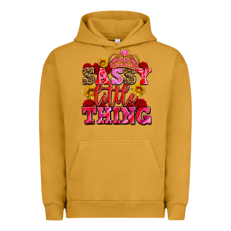 Sassy Little Thing With Crown Urban Hoodie by AdoDesignShop | Teevron