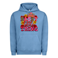 Pigment Pebble Blue sassy little thing with crown Urban Hoodie - AdoDesignShop