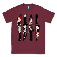 Burgundy knives horror movie friday halloween horror ghost Classic Tee - trangStudio