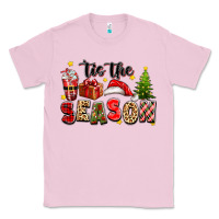 Bubblegum Pink tis the season christmas Classic Tee - texasbilliewilder