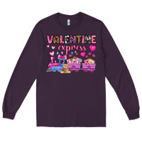 Plum valentine express olivia Long Sleeve Tee - OliviaCreatesArt