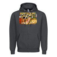 Smoke feed me street food and tell me im pretty Zipper Hoodie - RacoonDesign