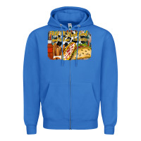 True Royal feed me street food and tell me im pretty Zipper Hoodie - RacoonDesign