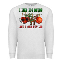 Oatmeal Heather i like big bulbs and i can not lie Premium Sweatshirt - BarkalooDesign