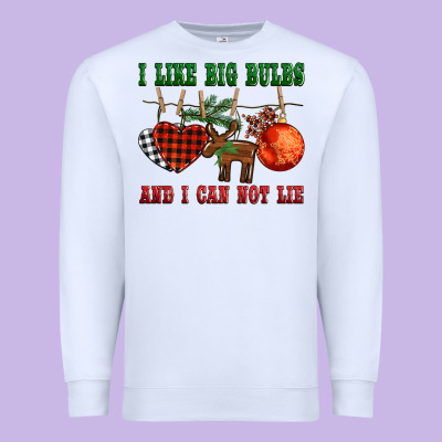 I Like Big Bulbs And I Can Not Lie Premium Sweatshirt Designed By Barkaloodesign