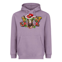 Lavender christmas joy baby cow Heavyweight Hoodie - BarkalooDesign