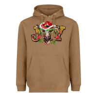 Toasted Coconut christmas joy baby cow Heavyweight Hoodie - BarkalooDesign