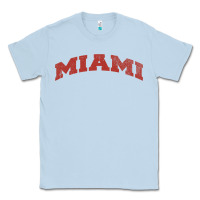 Dusty Blue Miami Ohio Classic Athletic Sports Distressed Classic Tee - trangStudio