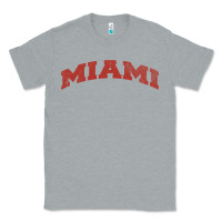 Heather Grey Miami Ohio Classic Athletic Sports Distressed Classic Tee - trangStudio