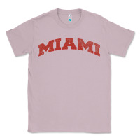Lilac Miami Ohio Classic Athletic Sports Distressed Classic Tee - trangStudio