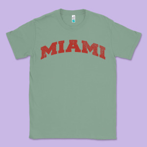 Miami Ohio Classic Athletic Sports Distressed Classic Tee Designed By Trangstudio