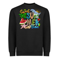 Black summer time Heavyweight Sweatshirt - CowhideDigitalArt