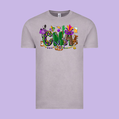 Cma Mardi Gras Cowgirl Vintage Tee Designed By Cowgirlartshop