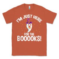 Copper teacher halloween bookworm just here for the boooks ghost tank top Classic Tee - trangStudio