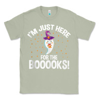 Matcha teacher halloween bookworm just here for the boooks ghost tank top Classic Tee - trangStudio