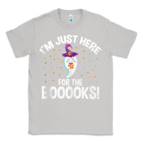 Moon Dust teacher halloween bookworm just here for the boooks ghost tank top Classic Tee - trangStudio