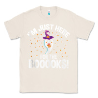 Natural teacher halloween bookworm just here for the boooks ghost tank top Classic Tee - trangStudio
