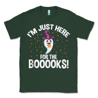 Teacher Halloween Bookworm Just Here For The Boooks Ghost Tank Top Classic Tee | Teevron