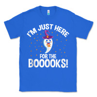 True Royal teacher halloween bookworm just here for the boooks ghost tank top Classic Tee - trangStudio