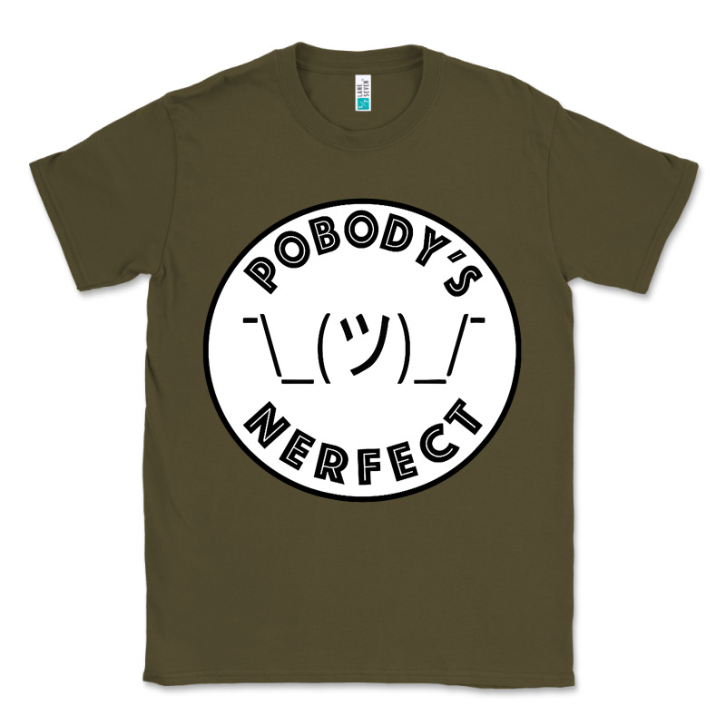 Pobody's Nerfect Retro Classic Funny Nobody's Perfect Classic Tee by trangStudio | Teevron