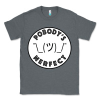 Charcoal Heather Pobody's Nerfect Retro Classic Funny Nobody's Perfect Classic Tee - trangStudio