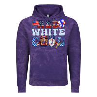 Cloud Purple Red white cool with gnomies 4th of july Vintage Hoodie - HowdyJamesFarm