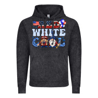 Vintage Black Red white cool with gnomies 4th of july Vintage Hoodie - HowdyJamesFarm