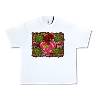 White Western Background Valentine's Day Urban Heavy Tee - RanaPortraitStore