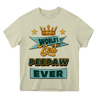 Mossy world's best peepaw ever Heavy Core Tee - Jasminsmagicworld