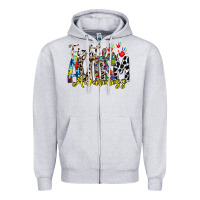 Heather Grey fight for autism awareness Zipper Hoodie - RacoonDesign
