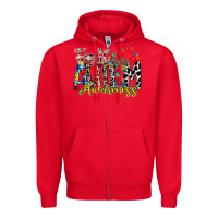 Red fight for autism awareness Zipper Hoodie - RacoonDesign