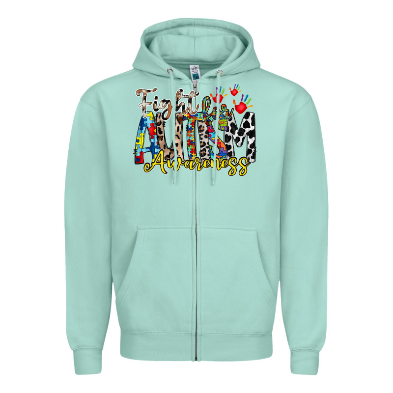 Fight For Autism Awareness Zipper Hoodie by RacoonDesign | Teevron