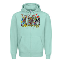 Seafoam fight for autism awareness Zipper Hoodie - RacoonDesign
