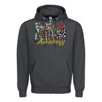 Smoke fight for autism awareness Zipper Hoodie - RacoonDesign