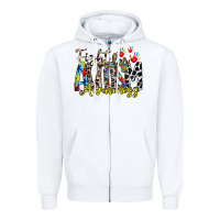 White fight for autism awareness Zipper Hoodie - RacoonDesign