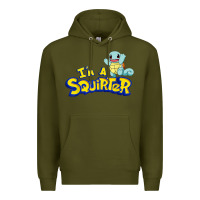 Army Green I'm A Squirter Funny Turtle Cute gift Premium Hoodie - trangStudio