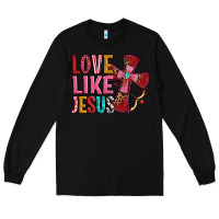 Black love like jesus Long Sleeve Tee - OliviaCreatesArt